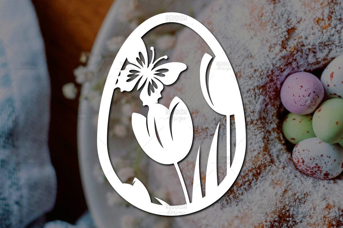 Intra απο ξύλο plywood 3mm-4mm πάχος - Πασχαλινό αυγό  I Σχέδιο  κοπής χαρτιού Δίασταση 15x15 cm INTRAFABR-115494054