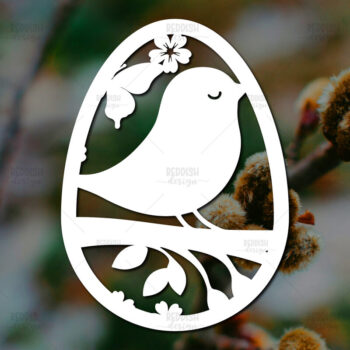 Intra απο ξύλο plywood 3mm-4mm πάχος - Πασχαλινό αυγό I Σχέδιο κοπής χαρτιού Δίασταση 15x15 cm INTRAFABR-115494082 - Image 1