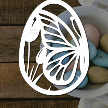 Intra απο ξύλο plywood 3mm-4mm πάχος - Πασχαλινό αυγό I Σχέδιο κοπής χαρτιού Δίασταση 15x15 cm INTRAFABR-115494090 - Image 1