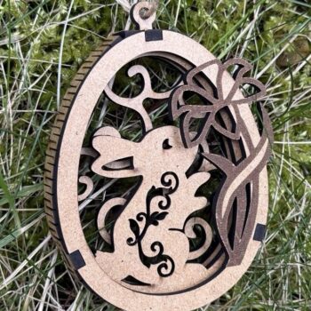 Intra απο ξύλο plywood 3mm-4mm πάχος - Πασχαλινό αυγό Δίασταση 5x3 cm INTRAFABR-118708795 - Image 3