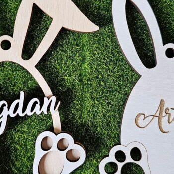 Intra απο ξύλο plywood 3mm-4mm πάχος - Πασχαλινή Ετικέτα Αυγού , Λέιζερ αυτιών λαγουδάκι Δίασταση 4x4 cm INTRAFABR-118093453 - Image 7