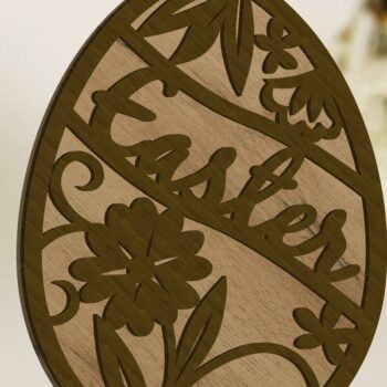 Intra απο ξύλο plywood 3mm-4mm πάχος - Πακέτο ετικετών πασχαλινών αυγών, πρότυπο σε στρώσεις Δίασταση 3x4 cm INTRAFABR-90357816 - Image 7