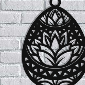 Intra απο ξύλο plywood 3mm-4mm πάχος - Πασχαλινό αυγό διακόσμηση τοίχου  με λέιζερ Δίασταση 40x50 cm INTRAFABR-116485373