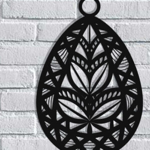 Intra απο ξύλο plywood 3mm-4mm πάχος - Πασχαλινό αυγό διακόσμηση τοίχου  με λέιζερ Δίασταση 40x50 cm INTRAFABR-116485625