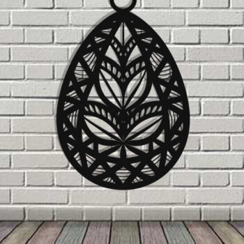 Intra απο ξύλο plywood 3mm-4mm πάχος - Πασχαλινό αυγό διακόσμηση τοίχου με λέιζερ Δίασταση 40x50 cm INTRAFABR-116485625 - Image 3