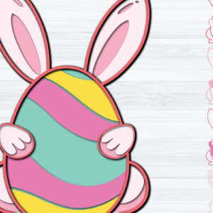 Intra απο ξύλο plywood 3mm-4mm πάχος -  3d Paper Cut  Πασχαλινά αυγά Δίασταση 1200x1200 cm INTRAFABR-25353291