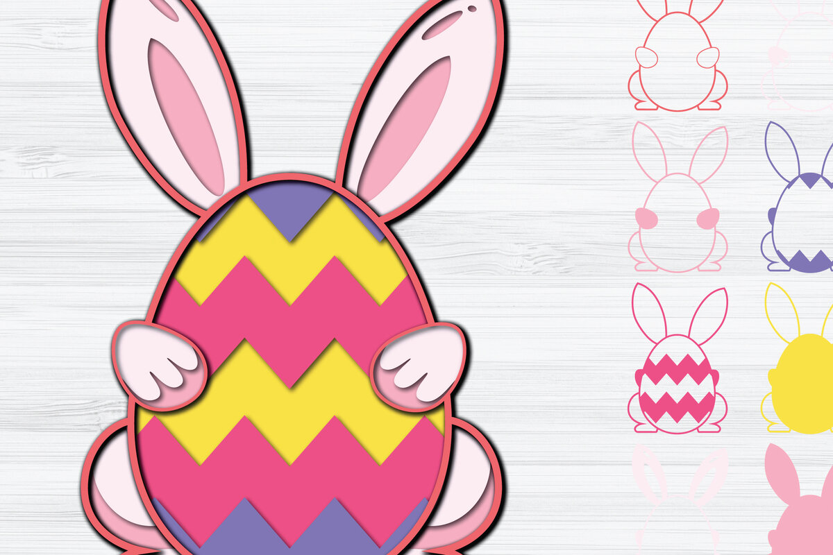 Intra απο ξύλο plywood 3mm-4mm πάχος -  3d Paper Cut  Πασχαλινά αυγά Δίασταση 1200x1200 cm INTRAFABR-25353309