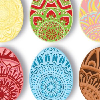 Intra απο ξύλο plywood 3mm-4mm πάχος - Πασχαλινά αυγά Δίασταση 30x20 cm INTRAFABR-23427026 - Image 1