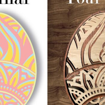 Intra απο ξύλο plywood 3mm-4mm πάχος - Πασχαλινά αυγά Δίασταση 30x20 cm INTRAFABR-23427026 - Image 7