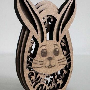 Intra απο ξύλο plywood 3mm-4mm πάχος - Πρότυπα με στρώσεις πασχαλινών αυγών Δίασταση 3x4 cm INTRAFABR-93806449 - Image 3