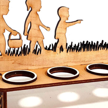 Intra απο ξύλο plywood 3mm-4mm πάχος - Πασχαλινή θήκη για 8 αυγά με Δίασταση 30x20 cm INTRAFABR-92829219 - Image 1