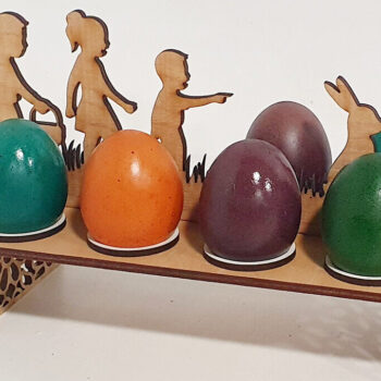 Intra απο ξύλο plywood 3mm-4mm πάχος - Πασχαλινή θήκη για 8 αυγά με Δίασταση 30x20 cm INTRAFABR-92829219 - Image 2