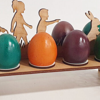 Intra απο ξύλο plywood 3mm-4mm πάχος - Πασχαλινή θήκη για 8 αυγά με Δίασταση 30x20 cm INTRAFABR-92829219 - Image 3