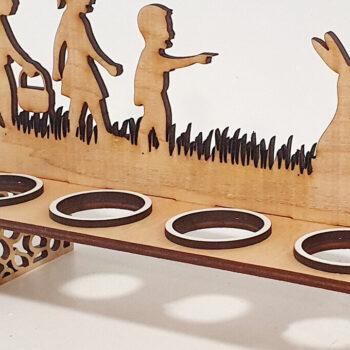 Intra απο ξύλο plywood 3mm-4mm πάχος - Πασχαλινή θήκη για 8 αυγά με Δίασταση 30x20 cm INTRAFABR-92829219 - Image 4