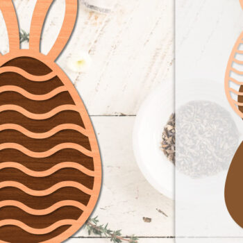 Intra απο ξύλο plywood 3mm-4mm πάχος - Πασχαλινά αυγά με λέιζερ Δίασταση 20x20 cm INTRAFABR-116011692 - Image 1