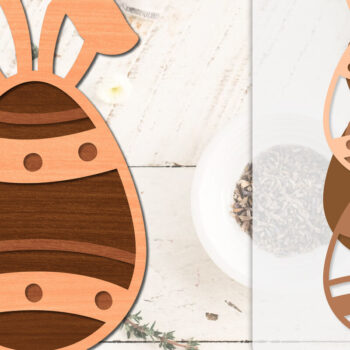 Intra απο ξύλο plywood 3mm-4mm πάχος - Πασχαλινά αυγά με λέιζερ Δίασταση 20x20 cm INTRAFABR-116011715 - Image 1