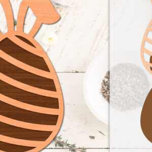 Intra απο ξύλο plywood 3mm-4mm πάχος - Πασχαλινά αυγά με λέιζερ Δίασταση 20x20 cm INTRAFABR-116011720