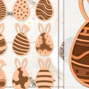 Intra απο ξύλο plywood 3mm-4mm πάχος - Πασχαλινά αυγά κομμένα με λέιζερ ΔΕΜΑΤΑ 12 ΣΧΕΔΙΑ Δίασταση 20x20 cm INTRAFABR-116011734