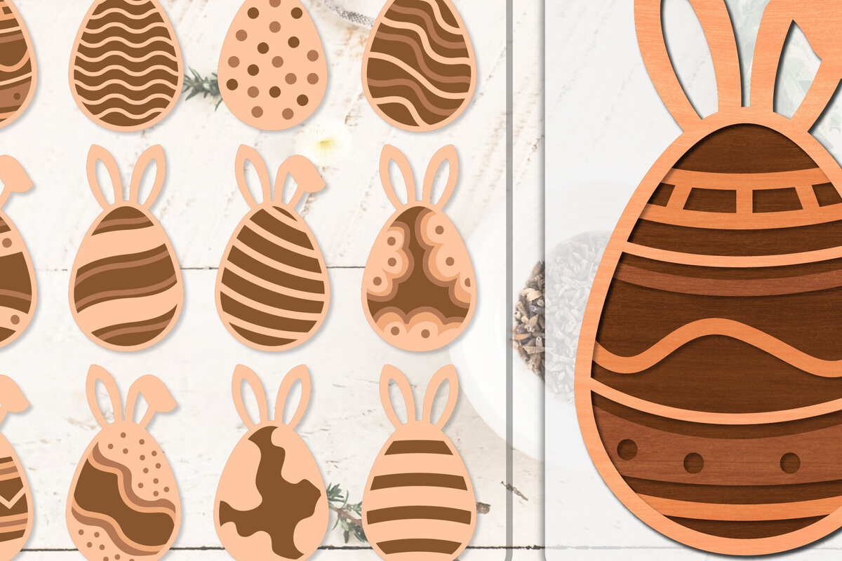 Intra απο ξύλο plywood 3mm-4mm πάχος - Πασχαλινά αυγά κομμένα με λέιζερ ΔΕΜΑΤΑ 12 ΣΧΕΔΙΑ Δίασταση 20x20 cm INTRAFABR-116011734