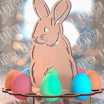 Intra απο ξύλο plywood 3mm-4mm πάχος - Πάσχα Αυγά Στάση | Αυγά Stand Κόψτε με λέιζερ Δίασταση 15x15 cm INTRAFABR-91497334 - Image 10