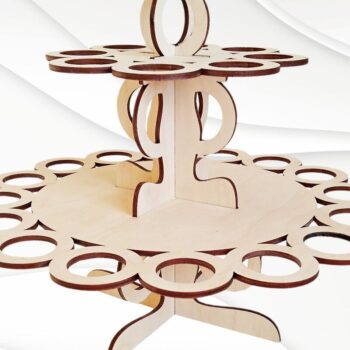 Intra απο ξύλο plywood 3mm-4mm πάχος - Στήριγμα πασχαλινών αυγών, λίμα κοπής με λέιζερ Δίασταση 244x244 cm INTRAFABR-90685962 - Image 2