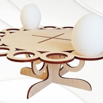 Intra απο ξύλο plywood 3mm-4mm πάχος - Στήριγμα πασχαλινών αυγών, λίμα κοπής με λέιζερ Δίασταση 244x244 cm INTRAFABR-90685962 - Image 3