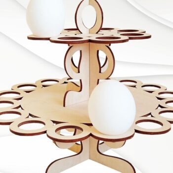 Intra απο ξύλο plywood 3mm-4mm πάχος - Στήριγμα πασχαλινών αυγών, λίμα κοπής με λέιζερ Δίασταση 244x244 cm INTRAFABR-90685962 - Image 5