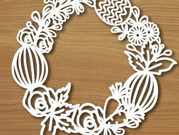 Intra απο ξύλο plywood 3mm-4mm πάχος - Πασχαλινά Στεφάνι Ξύλινο  1450 Δίασταση 15x15 cm INTRAFABR-116191327 - Image 1