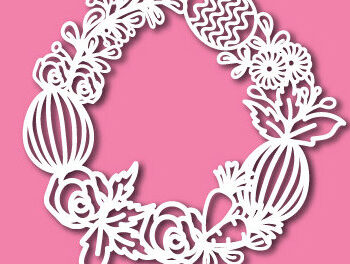 Intra απο ξύλο plywood 3mm-4mm πάχος - Πασχαλινά Στεφάνι Ξύλινο  1450 Δίασταση 15x15 cm INTRAFABR-116191327 - Image 3