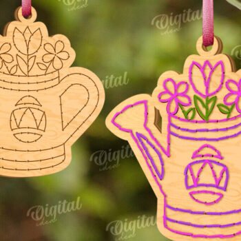 Intra απο ξύλο plywood 3mm-4mm πάχος - Πασχαλινά κενά κεντήματα με λέιζερ Δίασταση 15x15 cm INTRAFABR-117659877 - Image 1