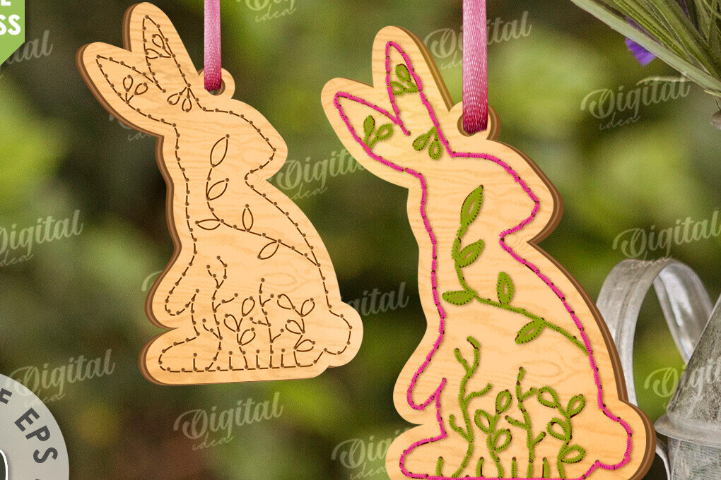 Intra απο ξύλο plywood 3mm-4mm πάχος - Πασχαλινά κενά κεντήματα με λέιζερ Δίασταση 15x15 cm INTRAFABR-117658750