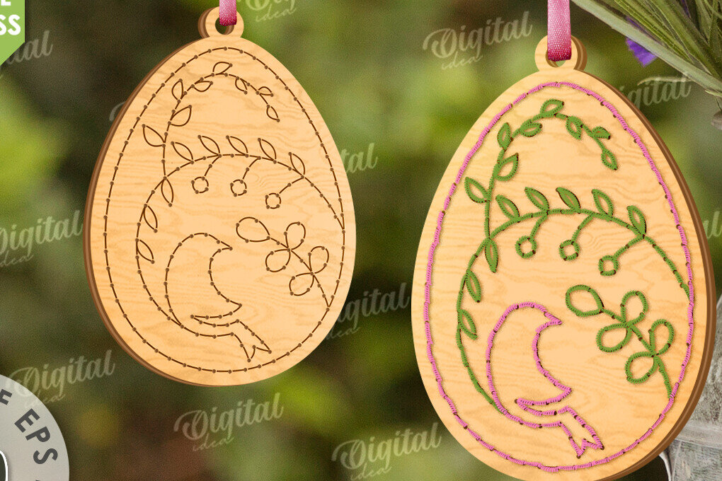 Intra απο ξύλο plywood 3mm-4mm πάχος - Πασχαλινά κενά κεντήματα με λέιζερ Δίασταση 15x15 cm INTRAFABR-117658818