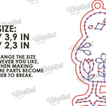 Intra απο ξύλο plywood 3mm-4mm πάχος - Πασχαλινά κενά κεντήματα με λέιζερ Δίασταση 15x15 cm INTRAFABR-117659517 - Image 2