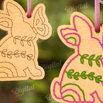 Intra απο ξύλο plywood 3mm-4mm πάχος - Πασχαλινά κενά κεντήματα με λέιζερ Δίασταση 15x15 cm INTRAFABR-117659689 - Image 1