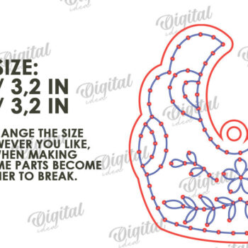 Intra απο ξύλο plywood 3mm-4mm πάχος - Πασχαλινά κενά κεντήματα με λέιζερ Δίασταση 15x15 cm INTRAFABR-117659748 - Image 2