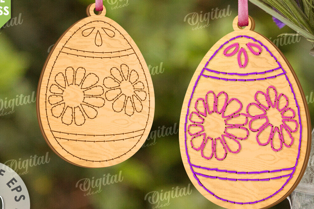 Intra απο ξύλο plywood 3mm-4mm πάχος - Πασχαλινά κενά κεντήματα με λέιζερ Δίασταση 15x15 cm INTRAFABR-117659805