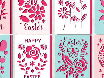 Intra απο ξύλο plywood 3mm-4mm πάχος - Πασχαλινή Πτυσσόμενη Δωροκάρτα  Πακέτο 1472 Δίασταση 15x15 cm INTRAFABR-116415369 - Image 2