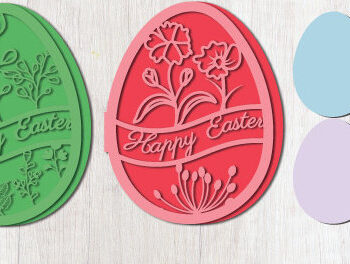 Intra απο ξύλο plywood 3mm-4mm πάχος - Πασχαλινή Πτυσσόμενη Δωροκάρτα  Πακέτο 1534 Δίασταση 15x15 cm INTRAFABR-118421546 - Image 1