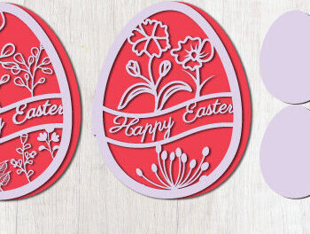 Intra απο ξύλο plywood 3mm-4mm πάχος - Πασχαλινή Πτυσσόμενη Δωροκάρτα  Πακέτο 1534 Δίασταση 15x15 cm INTRAFABR-118421546 - Image 2