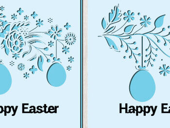 Intra απο ξύλο plywood 3mm-4mm πάχος - Πασχαλινή Δωροκάρτα   1440 Δίασταση 15x15 cm INTRAFABR-116068015 - Image 3