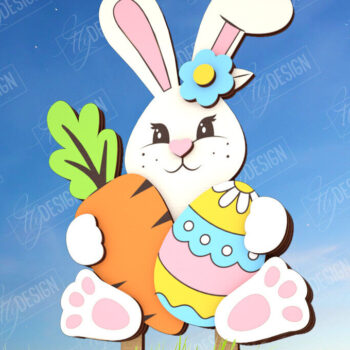 Intra απο ξύλο plywood 3mm-4mm πάχος - Πακέτο Πασχαλινών Κήπου | Πάσσαλος γκαζόν Δίασταση 15x15 cm INTRAFABR-116211112 - Image 2