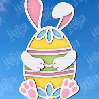 Intra απο ξύλο plywood 3mm-4mm πάχος - Πασχαλιές στον κήπο του Πάσχα | Διακόσμηση Κήπου Δίασταση 15x15 cm INTRAFABR-117956598 - Image 1