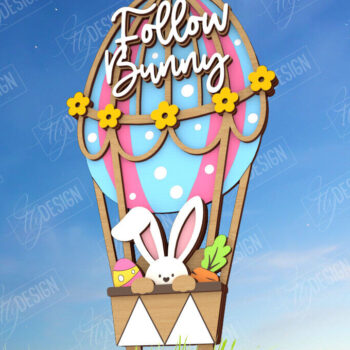 Intra απο ξύλο plywood 3mm-4mm πάχος - Πασχαλιές στον κήπο του Πάσχα | Διακόσμηση Κήπου Δίασταση 15x15 cm INTRAFABR-116210319 - Image 1