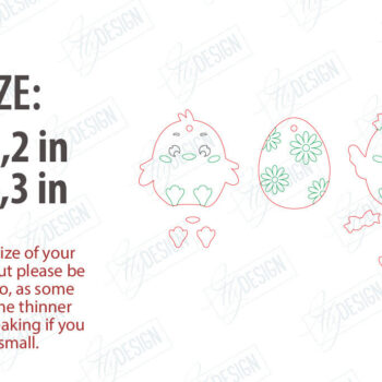 Intra απο ξύλο plywood 3mm-4mm πάχος - Πασχαλινή γιρλάντα | Πασχαλινό πανό Δίασταση 15x15 cm INTRAFABR-118281356 - Image 2