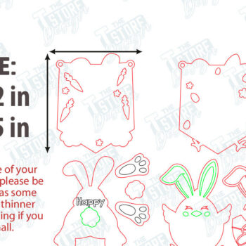 Intra απο ξύλο plywood 3mm-4mm πάχος - Πασχαλινή γιρλάντα | Πασχαλινό Πανό | Διακοπές Δίασταση 15x15 cm INTRAFABR-117480346 - Image 2