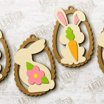 Intra απο ξύλο plywood 3mm-4mm πάχος - Πασχαλινή γιρλάντα | Πασχαλινό Πανό | Διακοπές Δίασταση 15x15 cm INTRAFABR-117480369 - Image 1