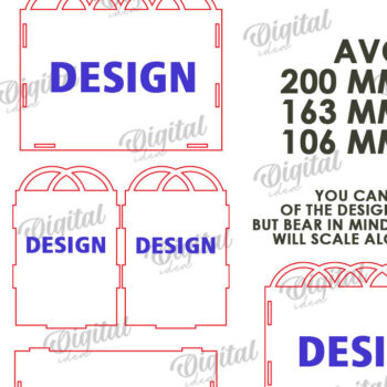 Intra απο ξύλο plywood 3mm-4mm πάχος - Πασχαλινό κουτί δώρου Laser cut. Κουτί λιχουδιών Δίασταση 15x15 cm INTRAFABR-116706287 - Image 3