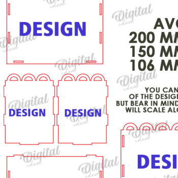Intra απο ξύλο plywood 3mm-4mm πάχος - Πασχαλινό κουτί δώρου Laser cut. Κουτί λιχουδιών Δίασταση 15x15 cm INTRAFABR-116706563 - Image 3