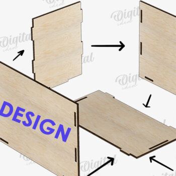 Intra απο ξύλο plywood 3mm-4mm πάχος - Πασχαλινό κουτί δώρου Laser cut. Κουτί λιχουδιών Δίασταση 15x15 cm INTRAFABR-116705964 - Image 2