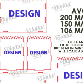 Intra απο ξύλο plywood 3mm-4mm πάχος - Πασχαλινό κουτί δώρου Laser cut. Κουτί λιχουδιών Δίασταση 15x15 cm INTRAFABR-116705964 - Image 3